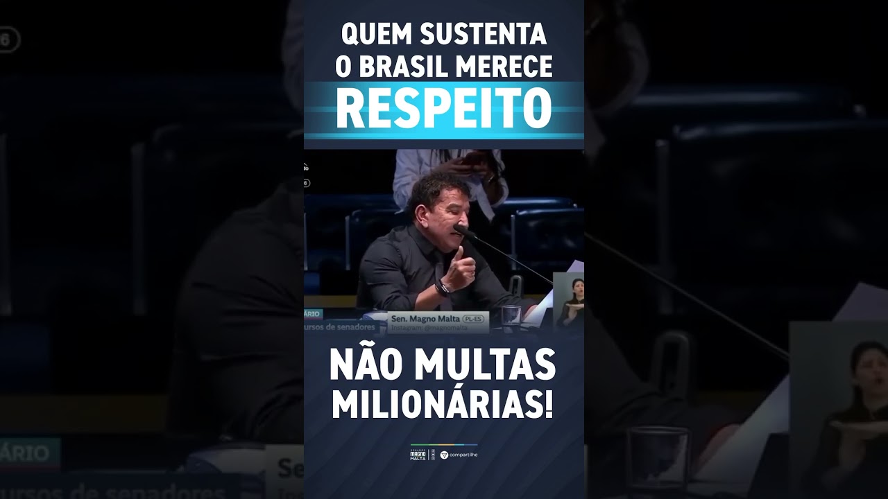 QUEM SUSTENTA O BRASIL MERECE RESPEITO NÃO MULTAS MILIONÁRIAS!