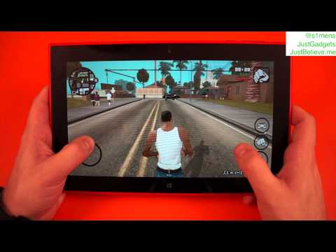 GTA: San Andreas под Windows RT на примере Nokia Lumia 2520
