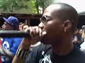 Three 6 Mafia performing Doe Boy Fresh at the Alife store.