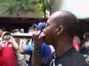 Three 6 Mafia performing Doe Boy Fresh at the Alife store.
