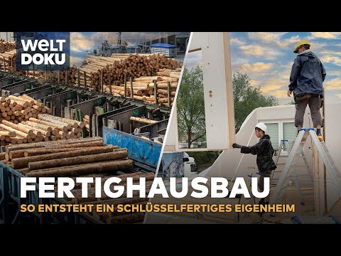 Fertighausbau - vom Holzstamm bis zum Fertighaus | Do ...