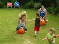 Auntie Twee bombs-out on space-hopper Auntie Twee bombs-out on space-hopper
