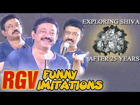 RGV Funny Speech and Imitations at Shiva Movie 25 Years Celebrations - Nagarjuna Akkineni, Amala