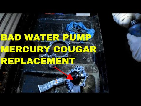 Car Overheating Water Pump Replacement 99 Mercury Cougar DOHC Belt & Tensioner