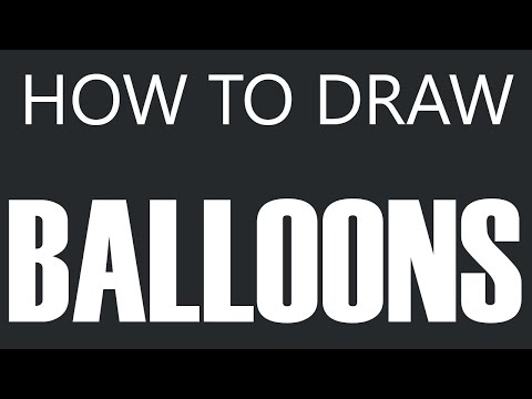how to draw birthday balloons