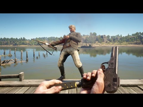 Red Dead Redemption 2 PC 60FPS - First Person Brutal Gameplay Vol. 40 (Euphoria Ragdolls)