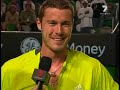 Safin itw AO07 - after defeating Becker