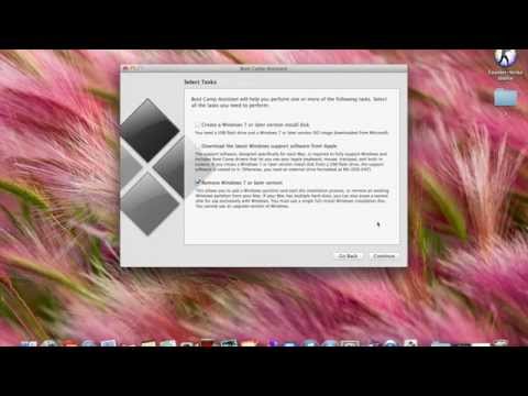 how to remove bootcamp from mac os x
