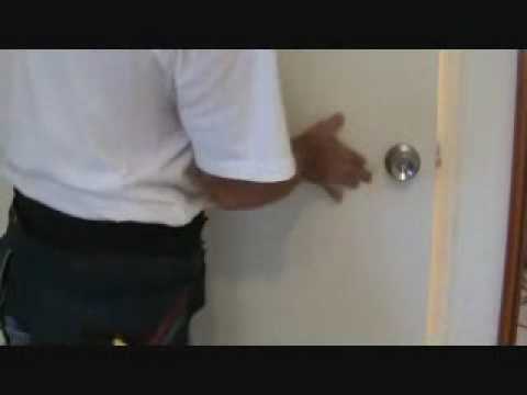 how to adjust door so it latches