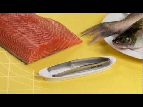 Щипцы для костей рыбы PRESTO, с миской для откладывания