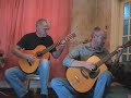 this is the, long-promised, acoustic alchemy duet with my brother frank.  we know it as natural elements from the gardeners world bbc tv theme tune. it is also known as in the morning light on the aa cd.

cast list:

keyboard: tina (frank's wife) no fancy stand, so atop the ironing board will do!

director of cinematography: tom.

foot twiddler in right hand bottom corner: emilia.

classical guitar: big bro' frank.

acoustic guitar: gangly1

decorator/set designer: fired!!

lighting engineer : fired!!

drummer: the drum machine.

we get ahead of the drum machine in some parts and have to rope ourselves in....giddiness and all my fault.

hope you like it.

f p t t & e