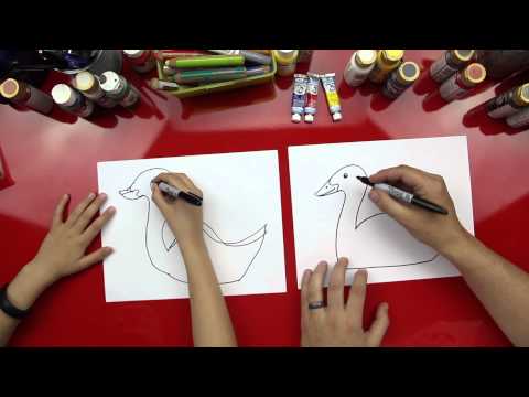 how to draw duck