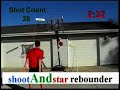 Free throw shooting using the shootAndstar rebounder Free throw shooting using the shootAndstar rebounder