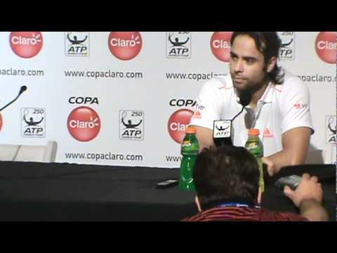 Fernando González en rueda de prensa - ATP Buenos Aires 2012