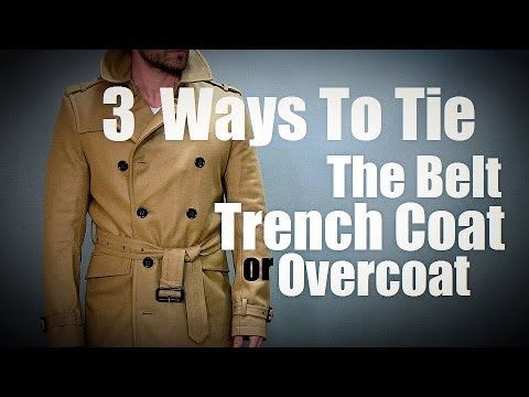 how to belt a coat