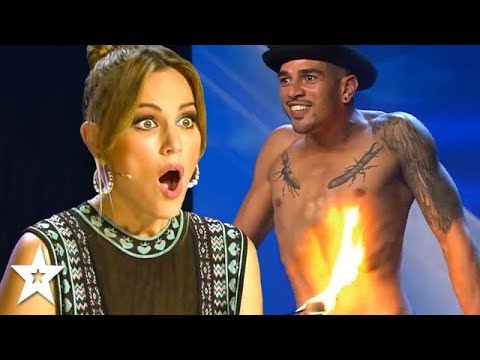 Contestant Sets Himself On FIRE On Spain's Got Talent! | Got Talent Global