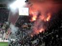 Viel Rauch im HSV-Block