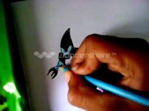 how to draw xlr8 from ben 10