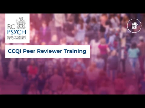 CCQI Peer Reviewer Training