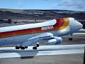 Aterrizando el 747-200 de Iberia 2