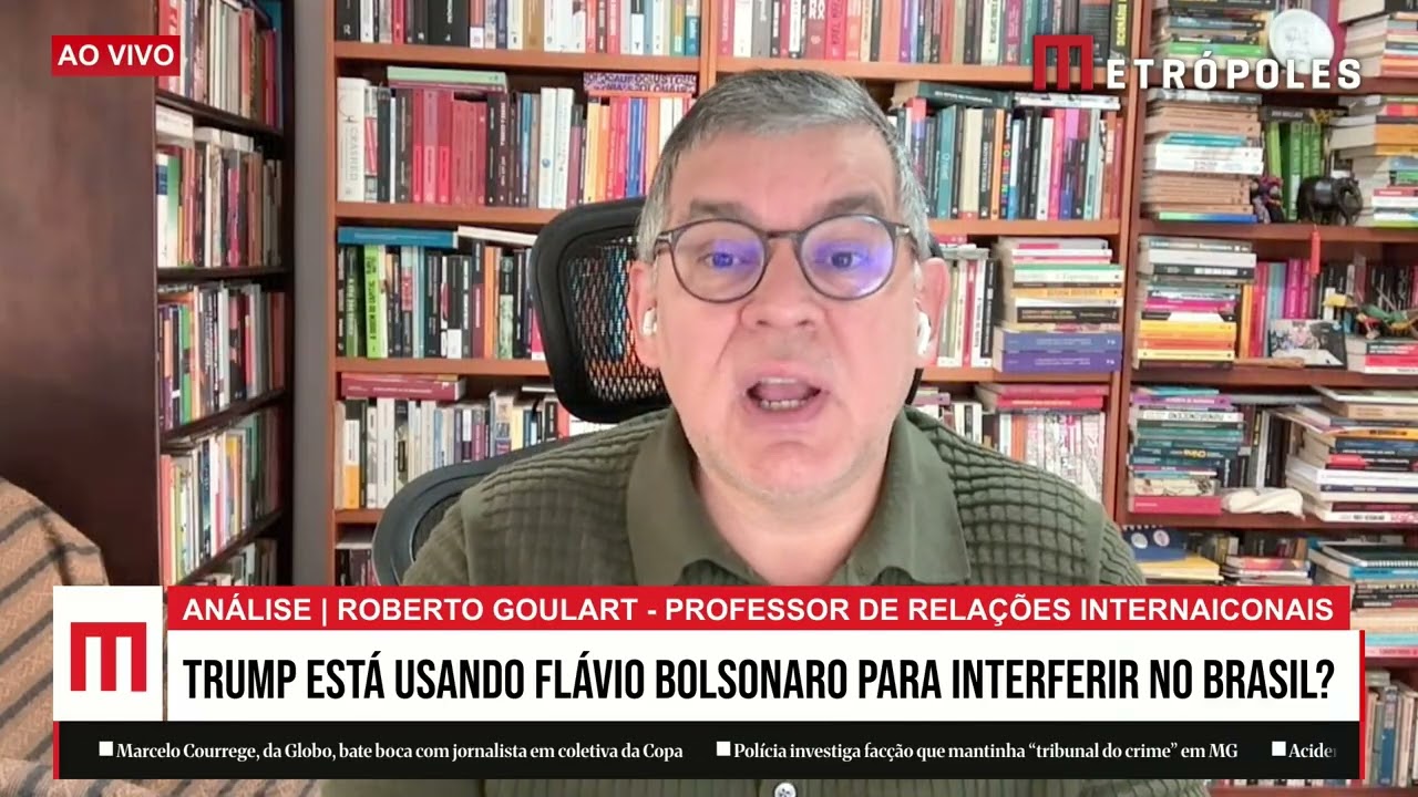 Trump  está usando Flávio Bolsonaro para interferir no Brasil?