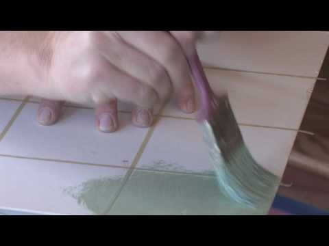 how to paint tiles in a kitchen