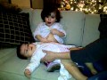 Sophia trying to breast feed....