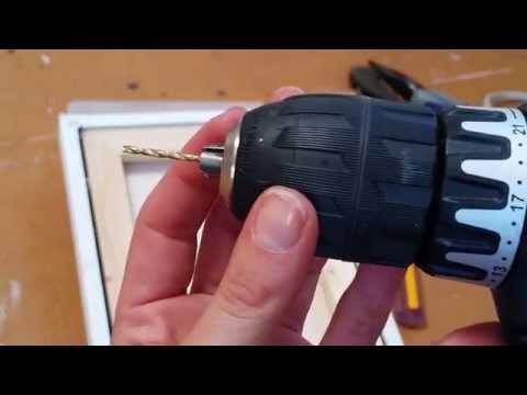 how to fasten picture wire