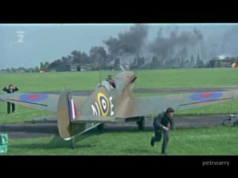 Watch 'WW2 Battle Of Britain film scenes - RAF vs WL - Spitfire,Hurricane,Ju87,He111 & Bf109 (Buchon)'