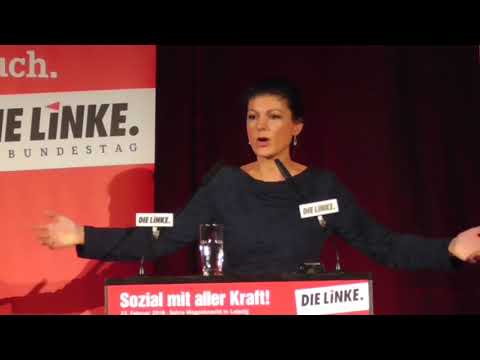 Sahra Wagenknecht zur aktuellen politischen Lage (Leipz ...