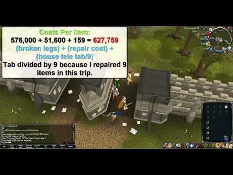 how to repair dharok armour runescape