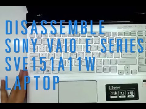 how to open vaio e series laptop