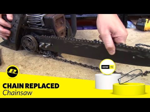 how to fit chainsaw chain