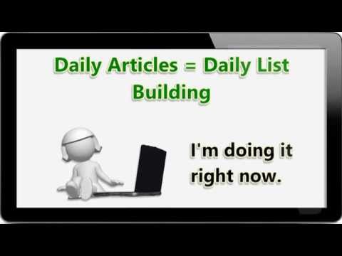 Content Marketing and List Building – An Article a Day Grows Your List Every Day