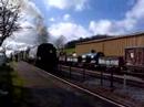 34007 and 4247 arrive at Washford 34007 and 4247 arrive at Washford