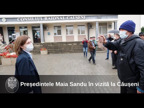 Președintele Maia Sandu a întreprins o vizită de lucru în raionul Căușeni