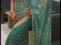 Sea Green Pure Georgette Saree with Blouse