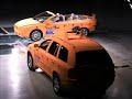 volvo c70 vs  volvo xc90    crash test
