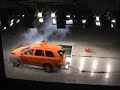Volvo C70 vs. Volvo XC90 -- crash test