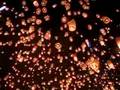 Loy Krathong, San Sai, Thailand.