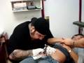 gettin tatted up