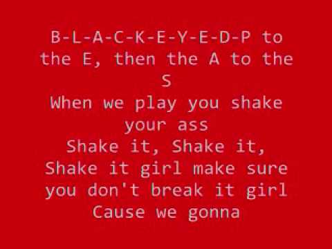 Pump It - Black Eyed Peas Lyrics (HQ)
