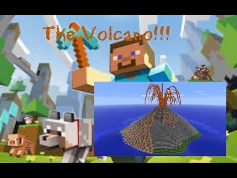 how to make a volcano in minecraft