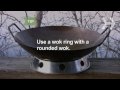 Expand the description and view the text of the steps for this how-to video. Check out Howcast for other do-it-yourself videos from lazydiamond and more videos in the Grilling category. You can contribute too! Create your own DIY guide at www.howcast.com or produce your own Howcast spots with the Howcast Filmmakers Program at www.howcast.com Woks were originally designed to be in direct contact with hot coals, and you can use these steps to grill with a wok yourself. To complete this How-To you will need: A wok A grill Oil Stir-fry ingredients A wok spatula A wok ring (optional) Gloves (optional) Step 1: Choose a wok Choose a wok that is deep and round instead of flat-bottomed, has a long handle, and is made of carbon steel. This type of wok will maintain adequate heat. Tip: If you use a rounded wok, you will need a wok ring to set the wok on the grill. Step 2: Prepare ingredients Prepare ingredients before cooking either as called for by a recipe or by cutting meat and vegetables into uniform pieces to ensure even cooking. Step 3: Heat the wok Heat the wok on a hot grill before adding anything to it. Wait until the surface begins to let off some smoke and then dribble in enough oil to coat its surface, heating the oil for 30 seconds. Step 4: Add ingredients Add ingredients in small batches. Most recipes call for stir-frying meat or poultry before vegetables. Step 5: Toss the food Keep the food in constant motion by stirring with your wok spatula or toss by holding the <b>...</b>