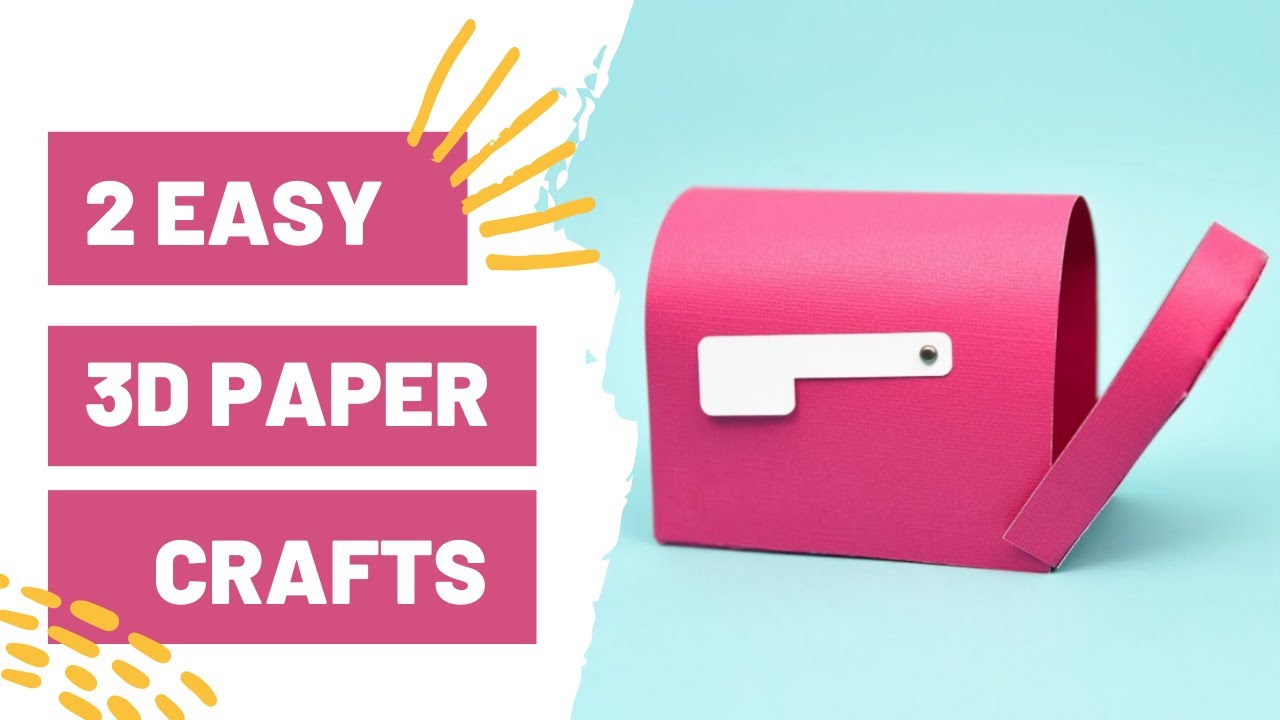 2 Easy 3D Paper Crafts To Make With Your Cricut! Makers Gonna Learn