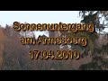 Aschewolke über Deutschland: Sonnenuntergang am 17.04.2010