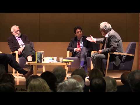 Presentació de 'Converses amb Josep Rius-Camps' a Barcelona, amb Joan Ferrer i Vicenç Villatoro