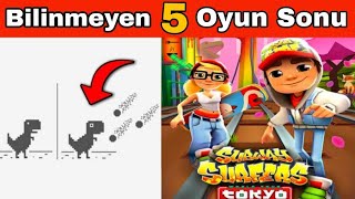 OYUN SONLARI! 😲 Kimsenin Görmediği 5 Oyun Son