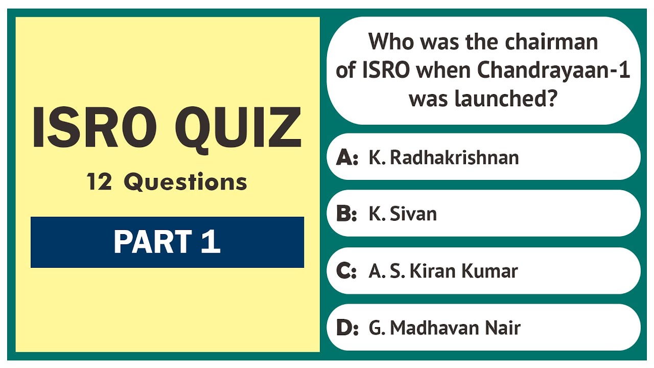 ISRO Quiz - Part 1/10 | 12 Questions | Indian Space Research Organisation | India GK Quiz