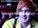 Who did Patrick Wolf puke on? Who did Patrick Wolf puke on?